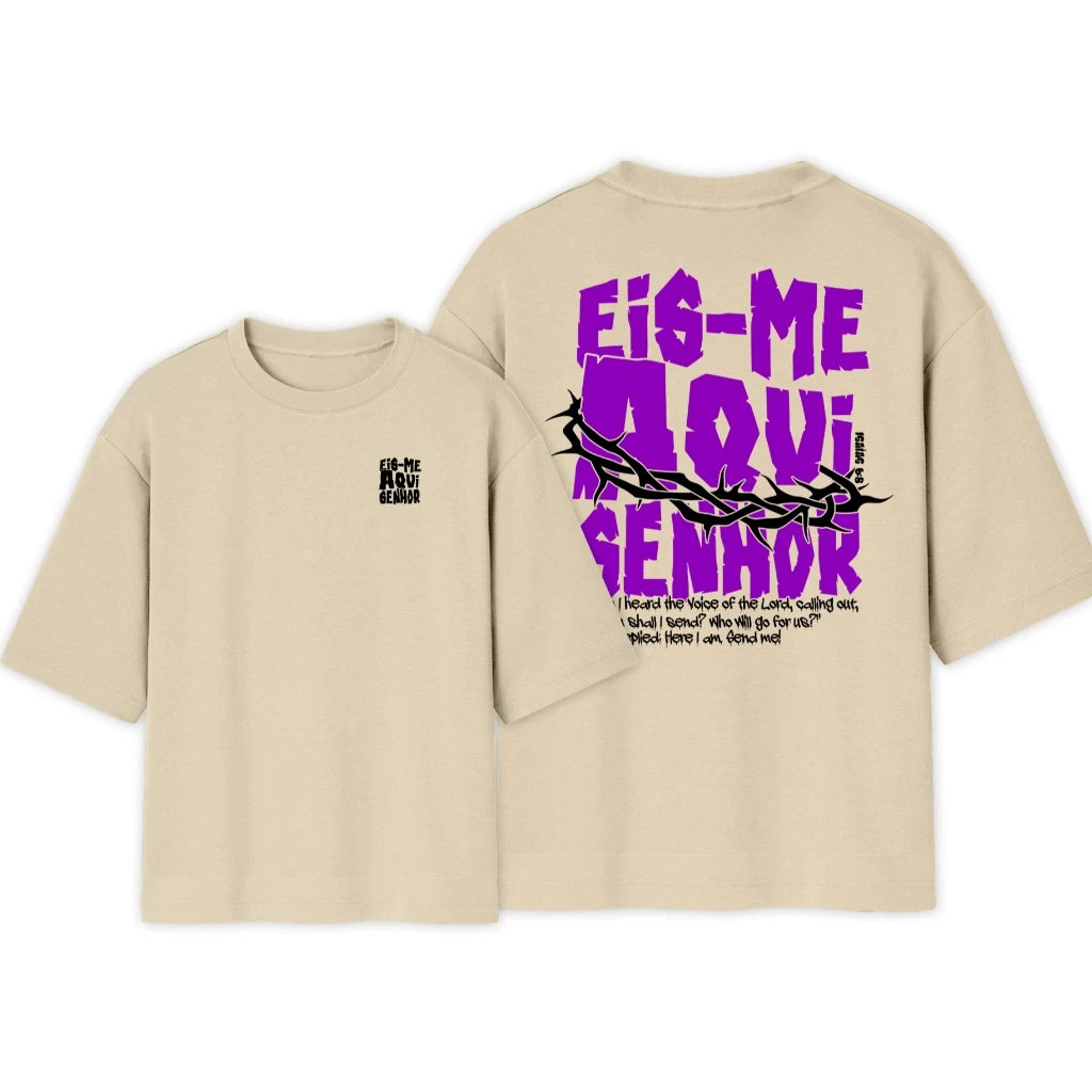 Camiseta Crista Oversized | Eis me Aqui Exclusiva | Varias Cores