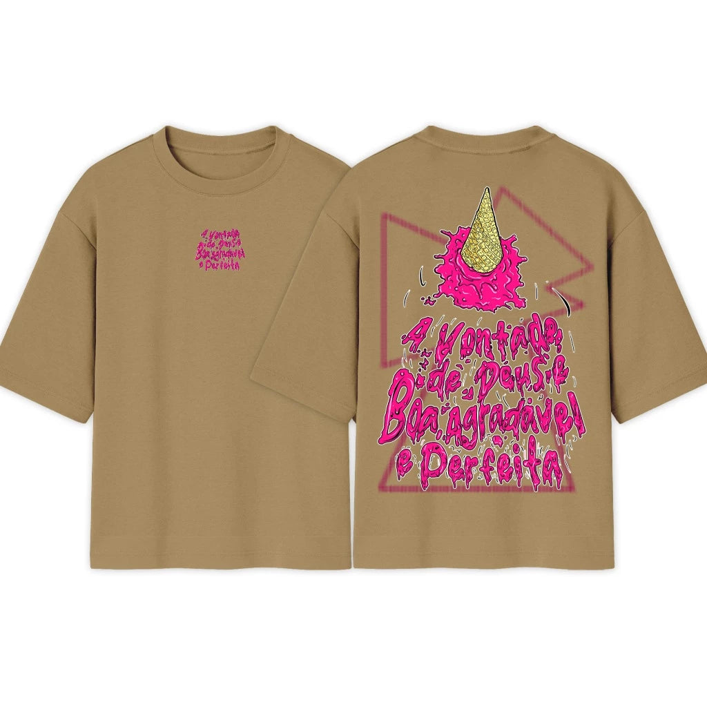 Camiseta Crista Oversized | a Vontade de Deus | Camisa Over