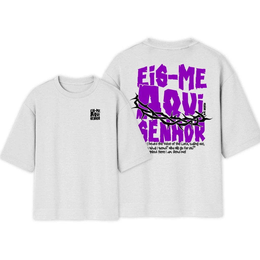 Camiseta Crista Oversized | Eis me Aqui Exclusiva | Varias Cores