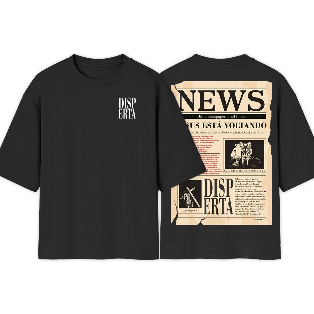 Camiseta OVERSIZED | Streetwear Disperta | Nova Tendência Camisa