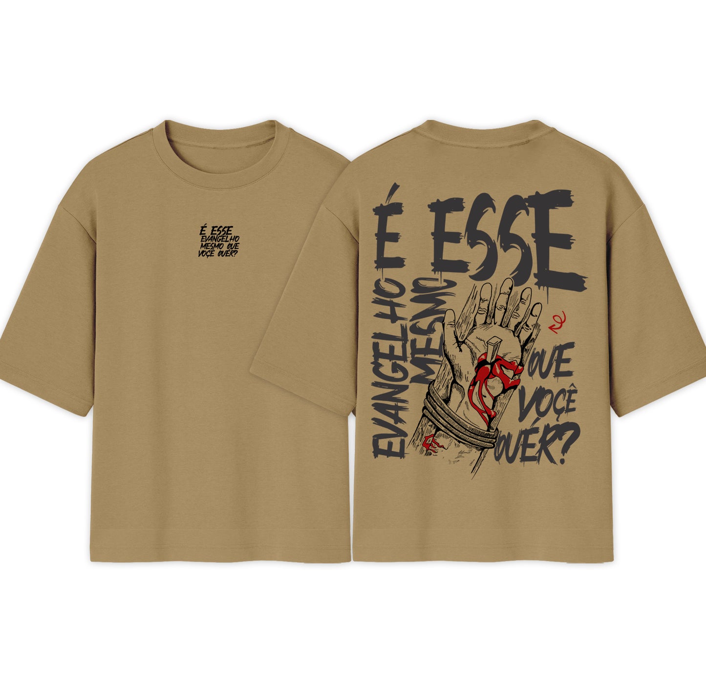Camiseta Oversized | É esse evangelho mesmo que você quer ? | Varias cores