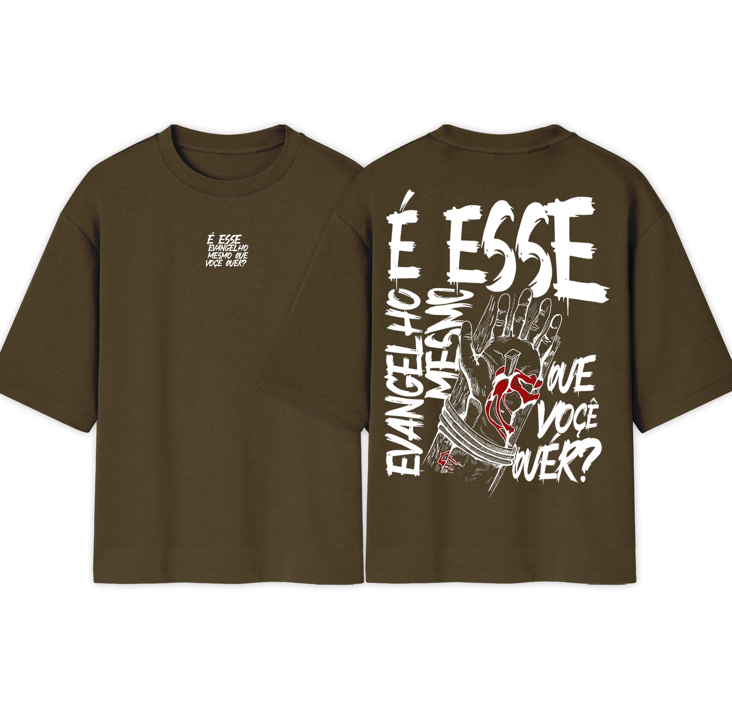 Camiseta Oversized | É esse evangelho mesmo que você quer ? | Varias cores