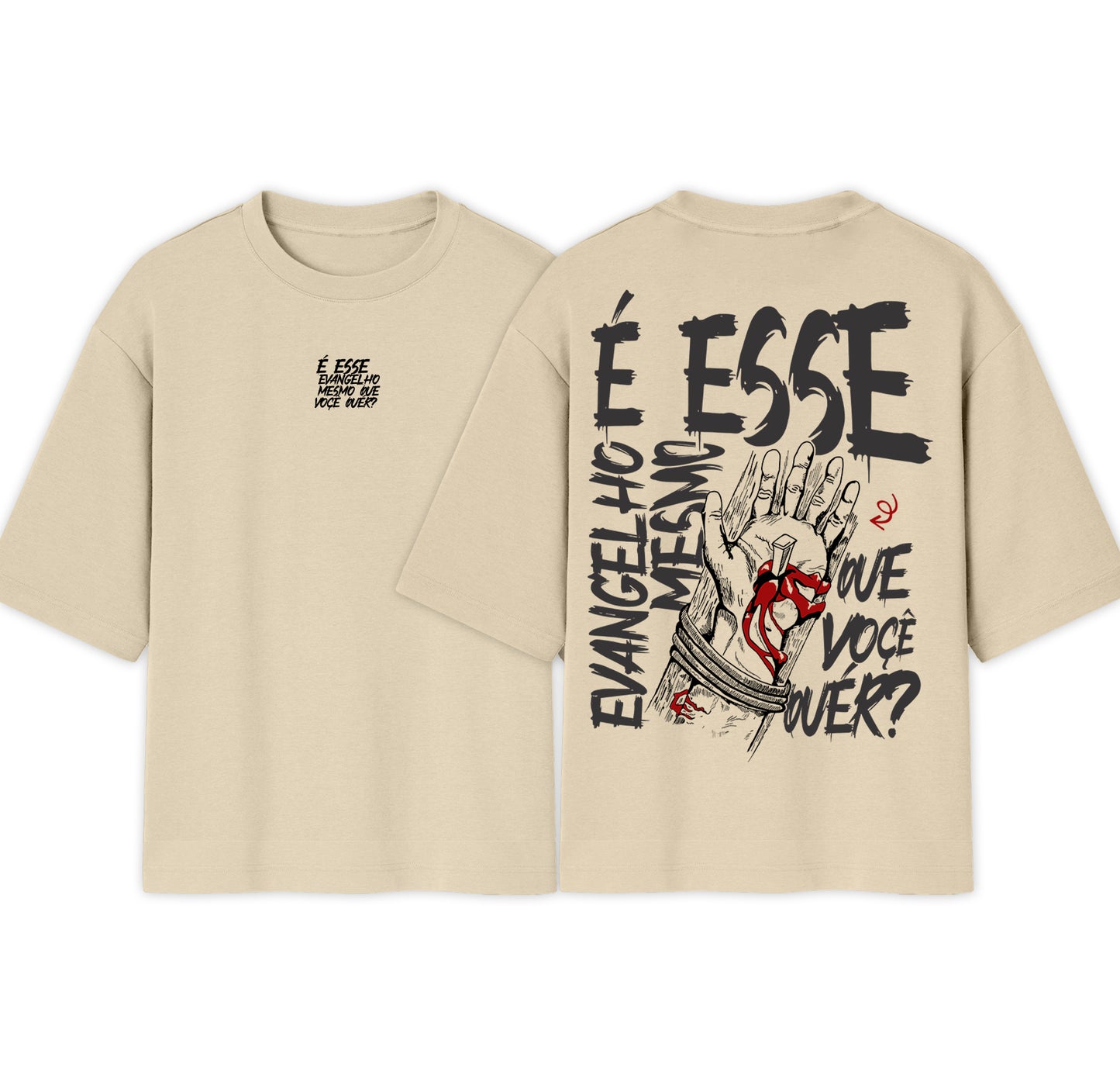 Camiseta Oversized | É esse evangelho mesmo que você quer ? | Varias cores