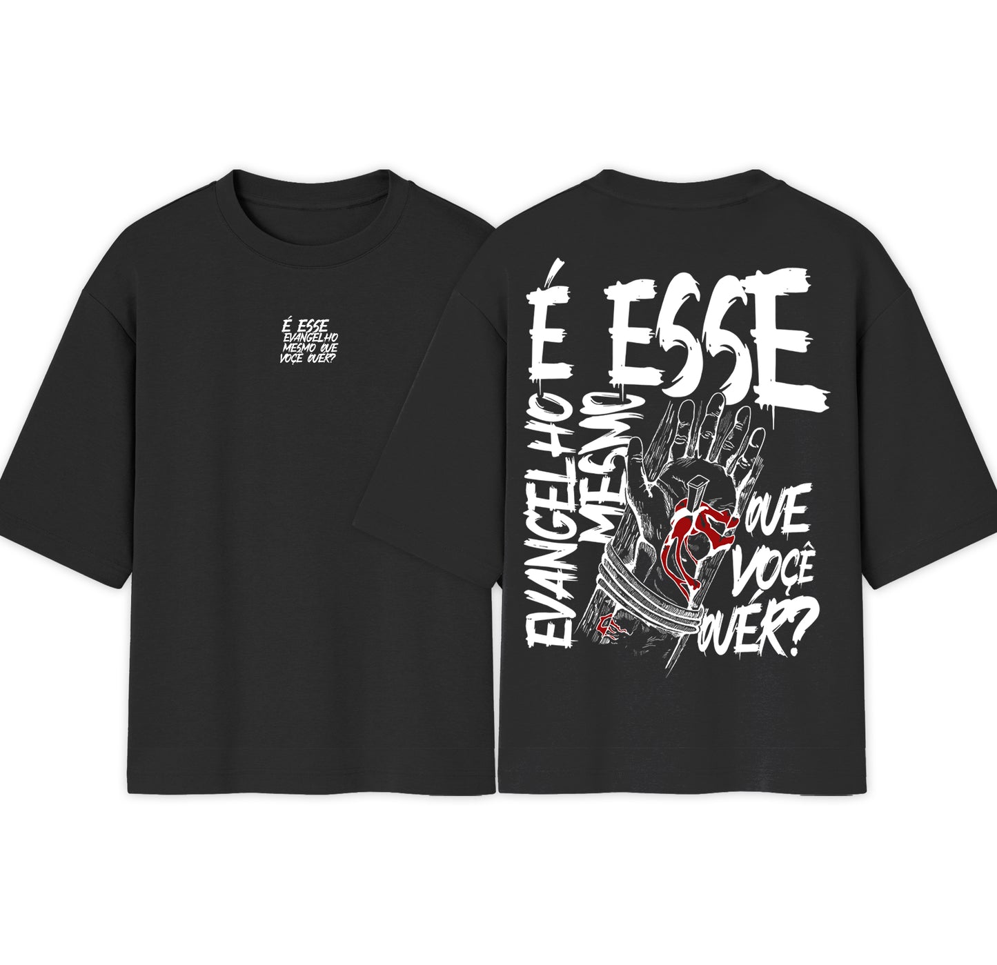 Camiseta Oversized | É esse evangelho mesmo que você quer ? | Varias cores