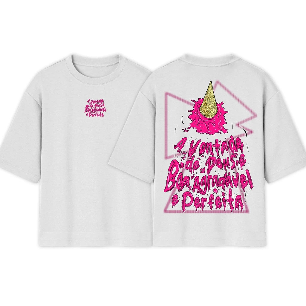 Camiseta Crista Oversized | a Vontade de Deus | Camisa Over