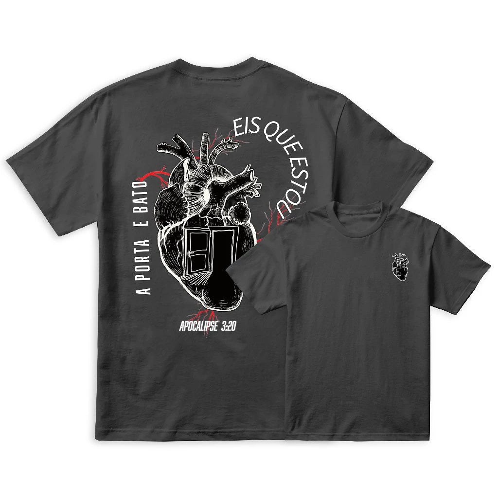 Camiseta | Eis que Estou a Porta e Bato | Novidade Camisa