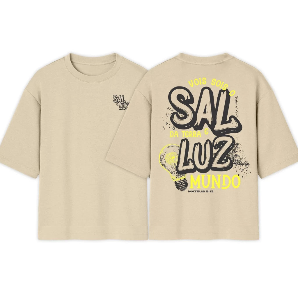 Camiseta Oversized Crista |  Sal Luz do Mundo | Varias cores
