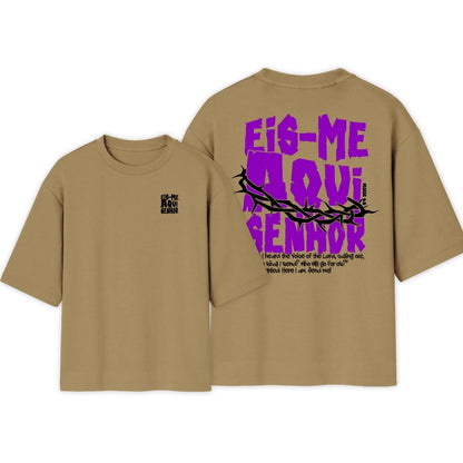 Camiseta Crista Oversized | Eis me Aqui Exclusiva | Varias Cores