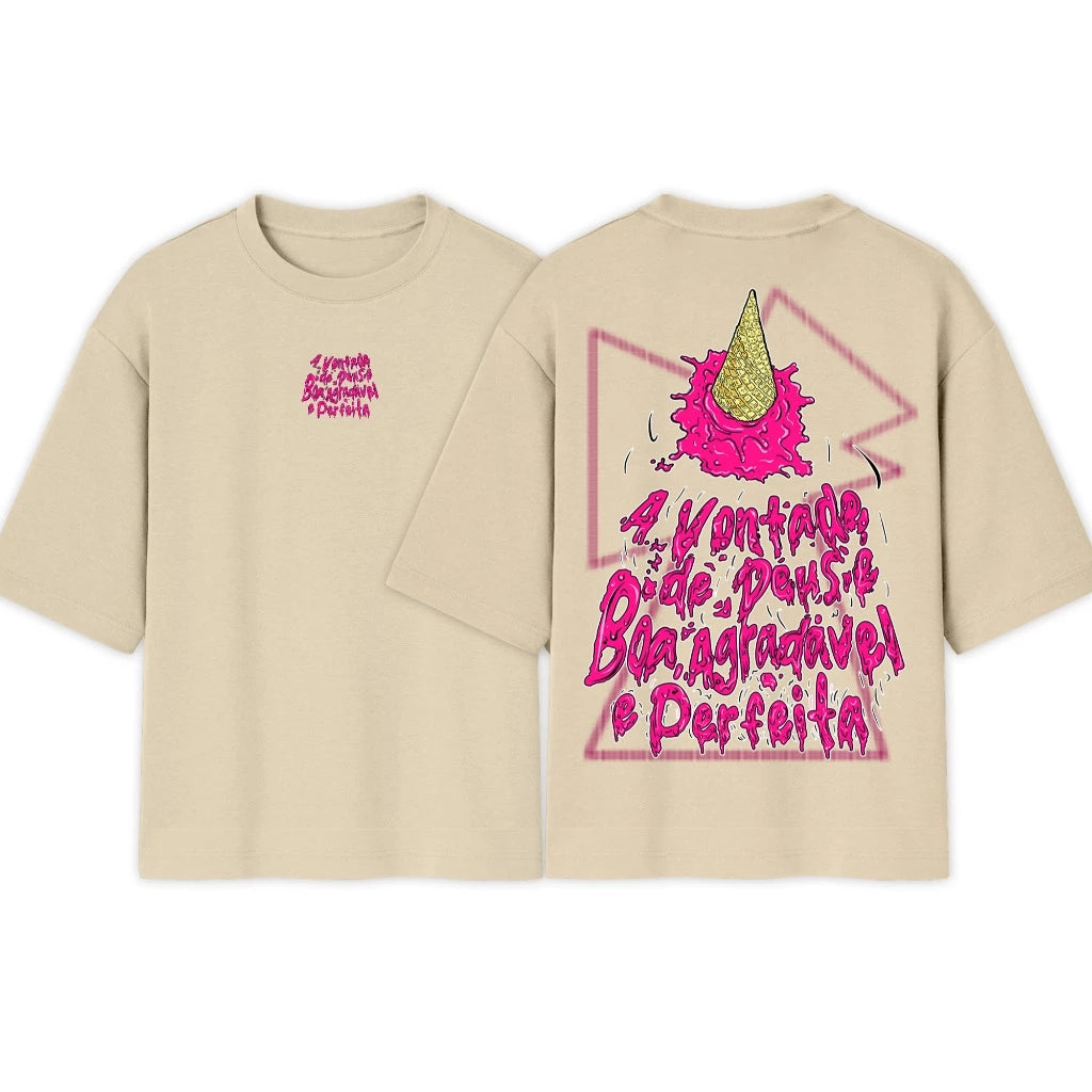 Camiseta Crista Oversized | a Vontade de Deus | Camisa Over