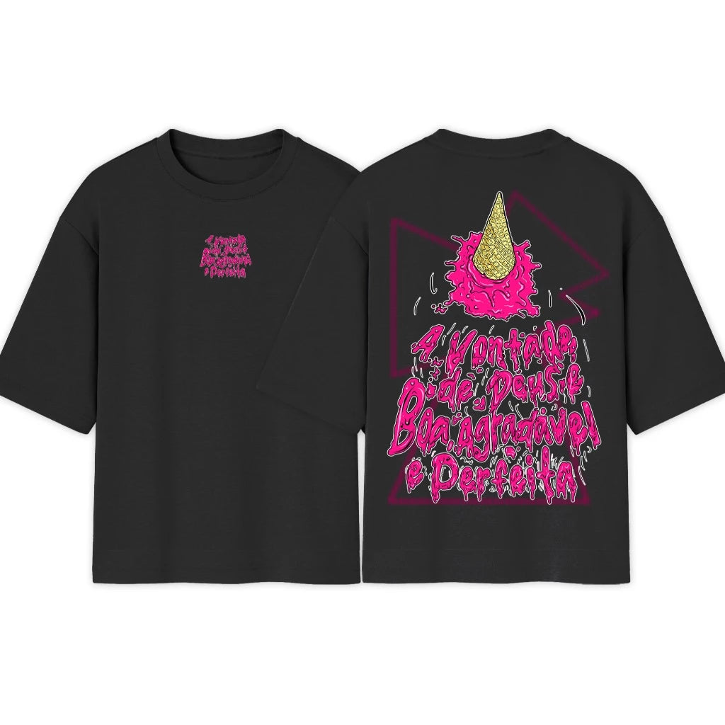 Camiseta Crista Oversized | a Vontade de Deus | Camisa Over