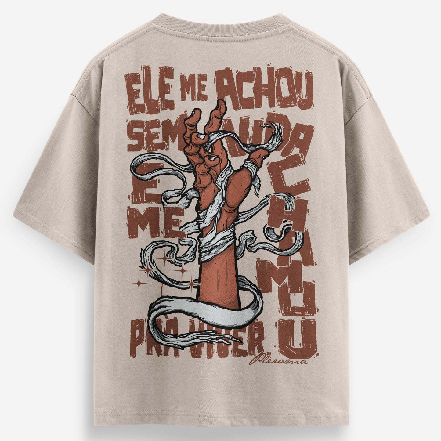 Camiseta Oversized |Ele me achou sem vida e me chamou pra viver | lançamento