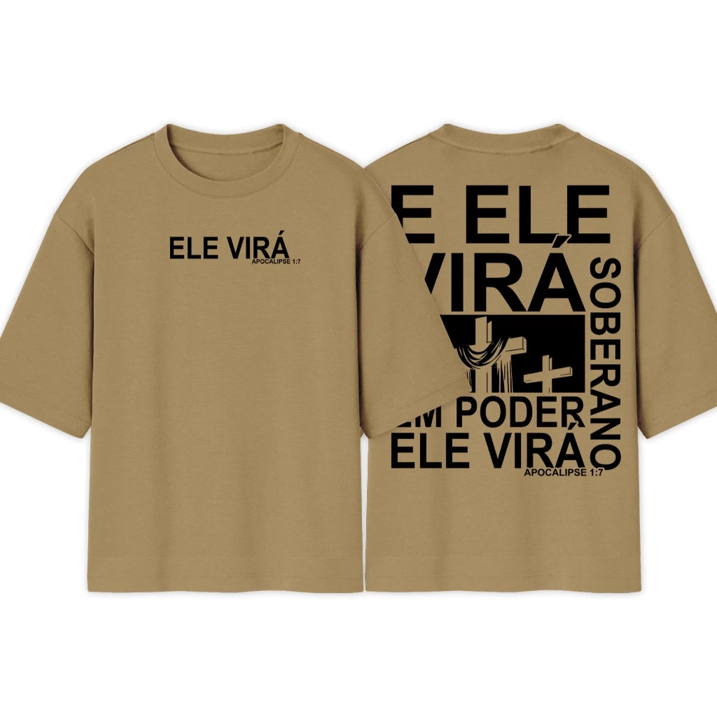 Camiseta OVERSIZED Crista | Ele Vira | Exclusiva Camisa Over