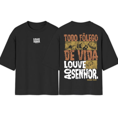 Camiseta Oversized  | Salmos 150:6 | Novidade