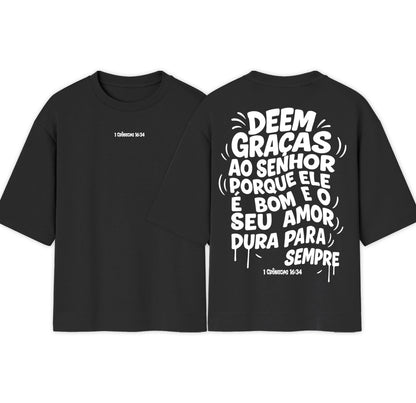 Camiseta Oversized | 1 CRONICAS 16:34 | lançamento