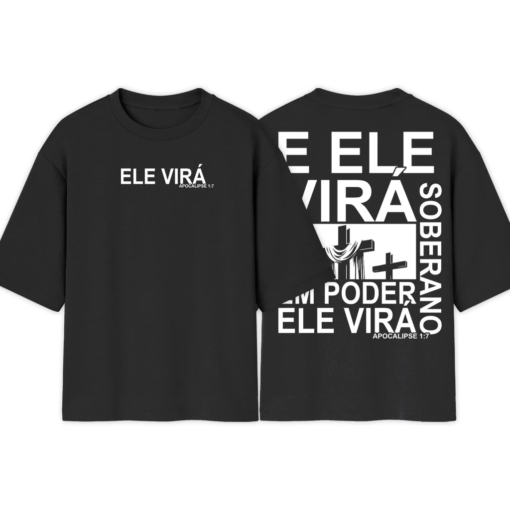 Camiseta OVERSIZED Crista | Ele Vira | Exclusiva Camisa Over